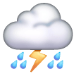 Cloud With Lightning And Rain Emoji Samsung