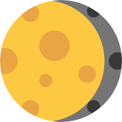 Waning Gibbous Moon Emoji Skype