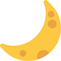 Crescent Moon Emoji Skype