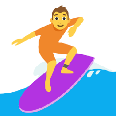 Person Surfing Emoji Skype