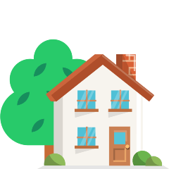 House With Garden Emoji Skype
