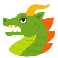 Dragon Face Emoji Skype