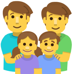 Family Man Man Girl Boy Emoji Skype