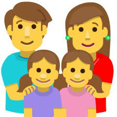 Family Man Woman Girl Girl Emoji Skype