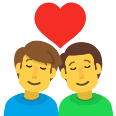 Couple With Heart Man Man Emoji Skype