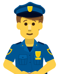 Man Police Officer Emoji Skype