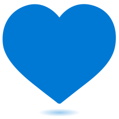 Blue Heart Emoji Skype