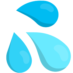 Sweat Droplets Emoji Skype