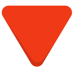 Red Triangle Pointed Down Emoji Skype