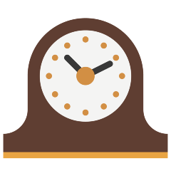 Mantelpiece Clock Emoji Skype