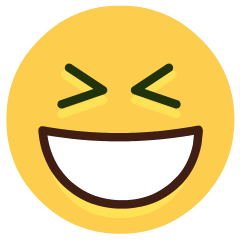 Grinning Squinting Face Emoji Skype