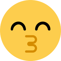 Kissing Face With Smiling Eyes Emoji Skype