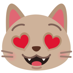 Smiling Cat With Heart Eyes Emoji Skype