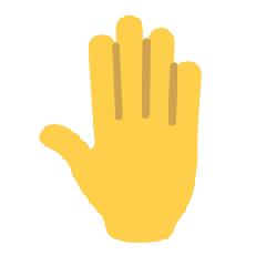 Raised Back Of Hand Emoji Skype