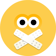 Shushing Face Emoji Skype