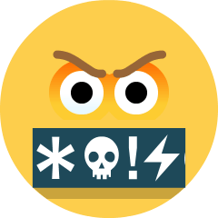 Face With Symbols On Mouth Emoji Skype