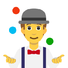 Man Juggling Emoji Skype