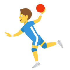 Man Playing Handball Emoji Skype
