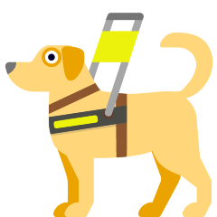 Guide Dog Emoji Skype