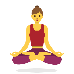 Woman In Lotus Position Emoji Skype