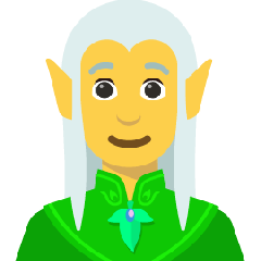 Man Elf Emoji Skype