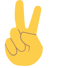 Victory Hand Emoji Skype