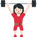 Woman Lifting Weights Emoji Twitter
