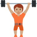 Person Lifting Weights Emoji Twitter