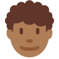 Man Curly Hair Emoji Twitter