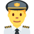 Man Pilot Emoji Twitter