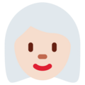 Woman White Hair Emoji Twitter
