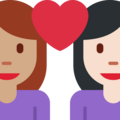 Couple With Heart Woman Woman Emoji Twitter