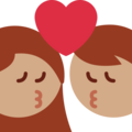 Kiss Woman Man Emoji Twitter