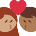 Kiss Woman Man Emoji Twitter