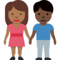 Woman And Man Holding Hands Emoji Twitter