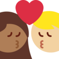 Kiss Woman Man Emoji Twitter
