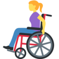 Woman In Manual Wheelchair Emoji Twitter