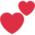 Two Hearts Emoji Twitter