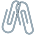 Linked Paperclips Emoji Twitter