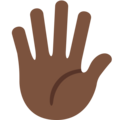Hand With Fingers Splayed Emoji Twitter