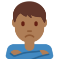 Man Pouting Emoji Twitter