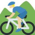 Man Mountain Biking Emoji Twitter