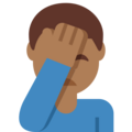 Man Facepalming Emoji Twitter