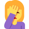 Woman Facepalming Emoji Twitter