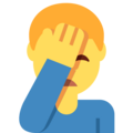 Man Facepalming Emoji Twitter