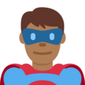 Man Superhero Emoji Twitter