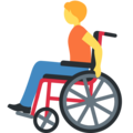 Person In Manual Wheelchair Emoji Twitter