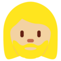 Woman Beard Emoji Twitter