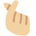 Hand With Index Finger And Thumb Crossed Emoji Twitter