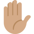 Raised Hand Emoji Twitter